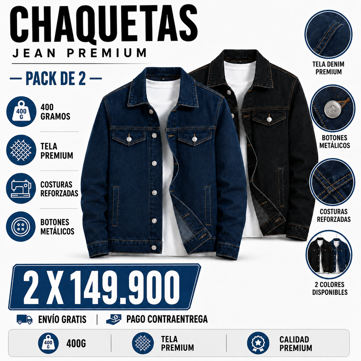 Chaquetas Jean Premium
