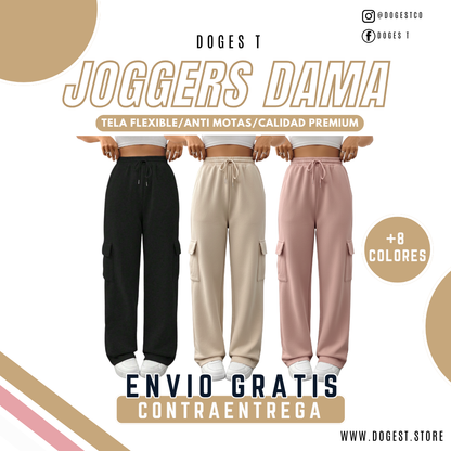 Joggers Cargo Baggy Dama