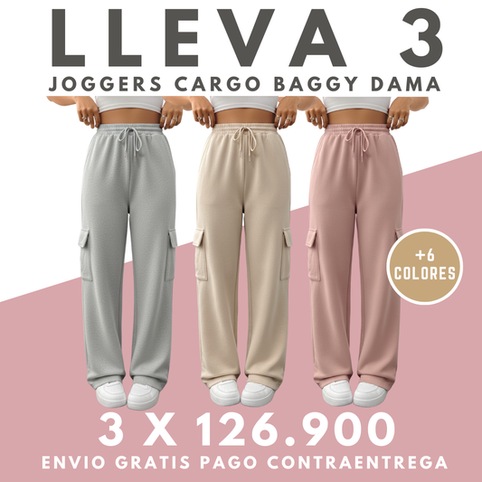 Joggers Cargo Baggy Dama