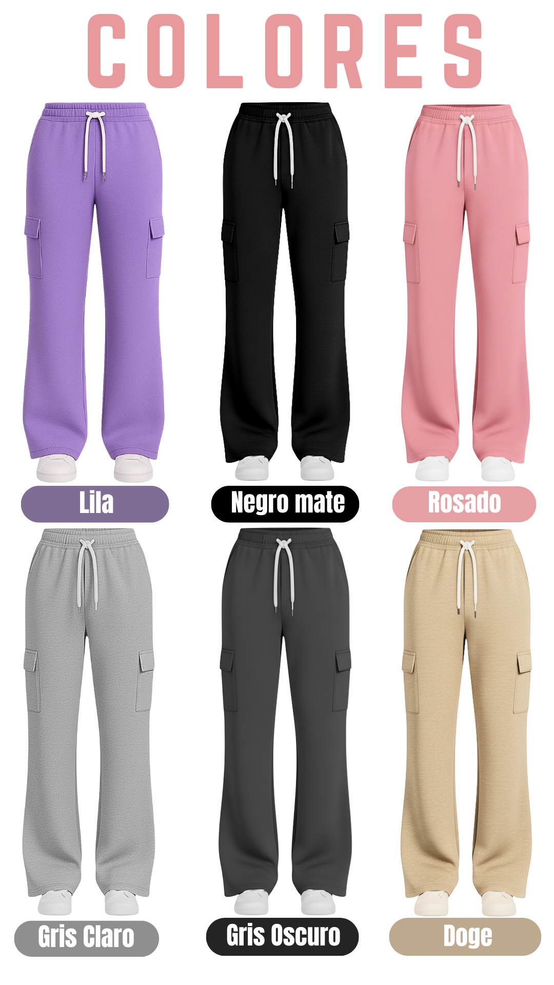 Joggers Cargo Baggy Dama